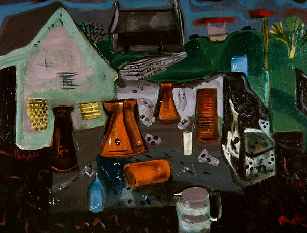 Dairy Farm, ca 1930 (olja på duk) av Frances Hodgkins