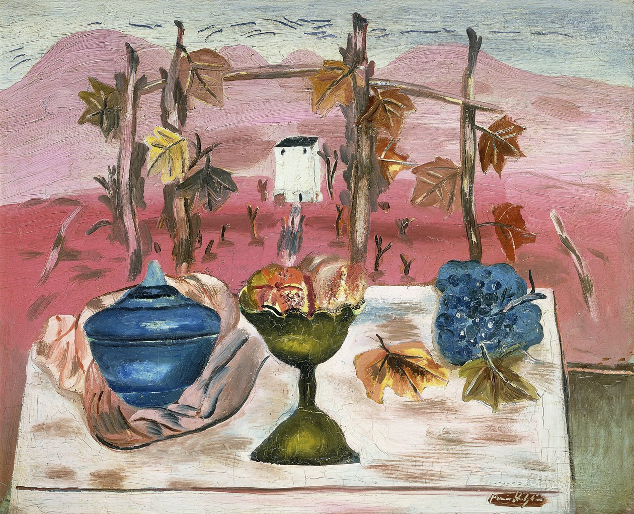 Afton, ca 1923 (olja på duk) av Frances Hodgkins