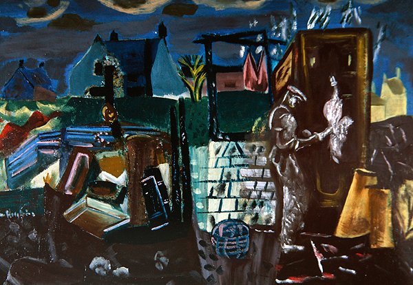 Uthus, ca 1935 (olja på duk) av Frances Hodgkins