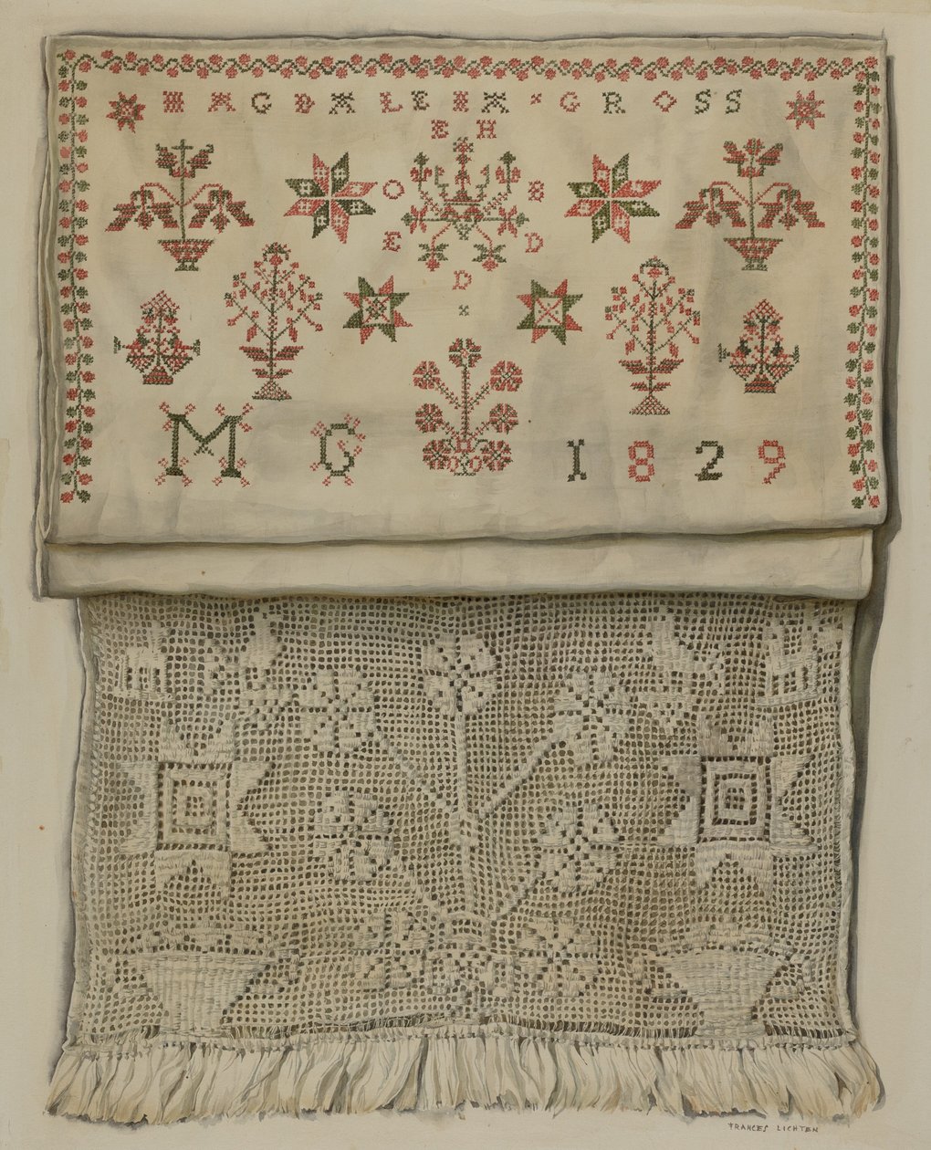 1829 Visa Handduk av Frances Lichten