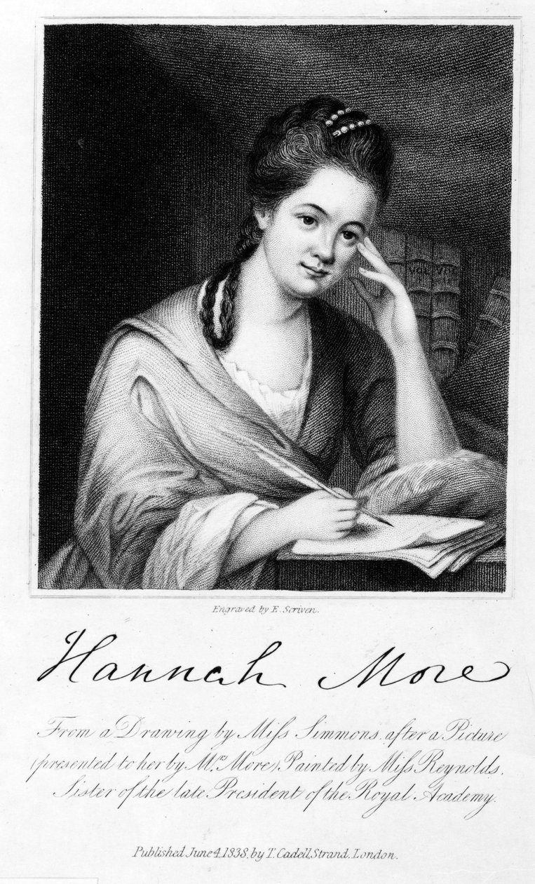 Hannah More, graverad av Edward Scriven, 1838 (gravyr) av Frances Reynolds