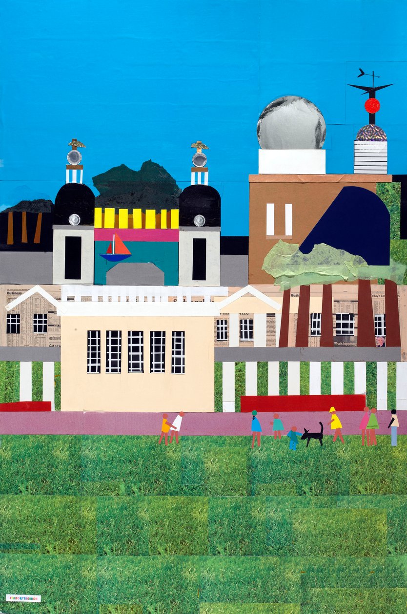 Greenwich Royal Park, 2009 (collage på papper) av Frances Treanor
