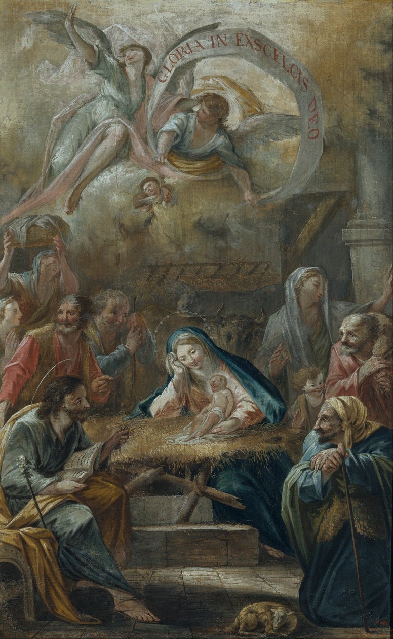 Birth of Jesus and the Adoration of the Shepherds av Francesc Pla Duran