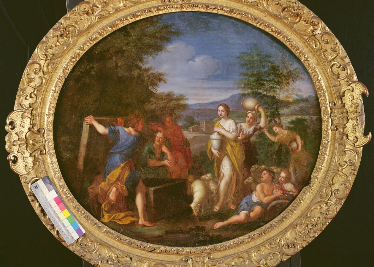 Jacob skyddar Rachel av Francesco Albani