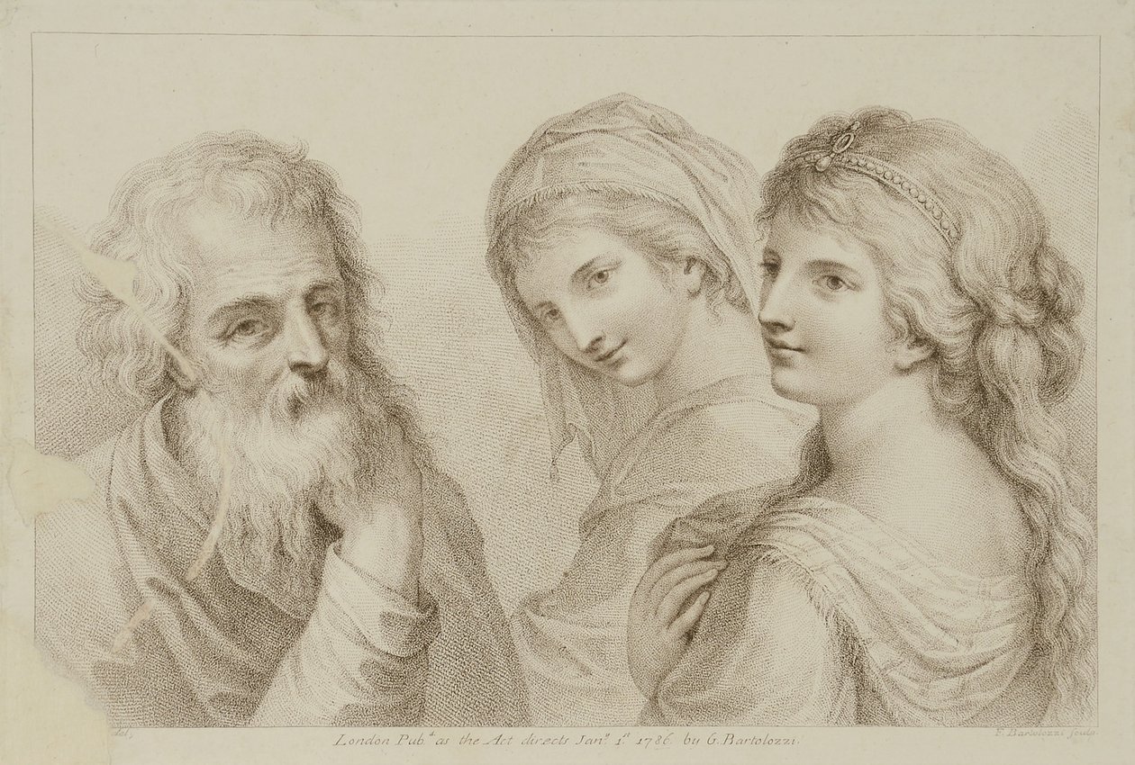Daughters of Lot av Francesco Bartolozzi