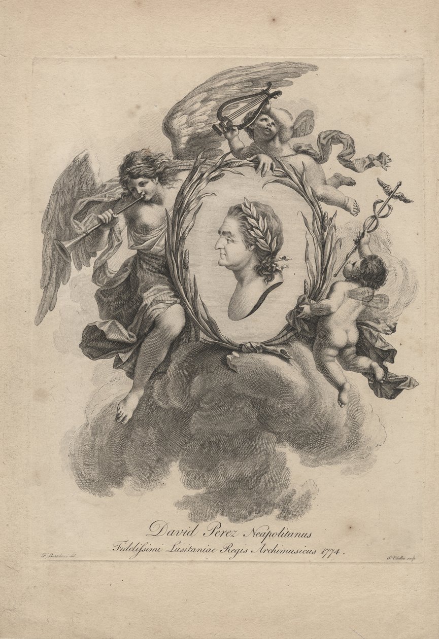 David Perez Neapolitanus, graverad av Giovanni Vitalba (1738-c.92), 1774 av Francesco Bartolozzi