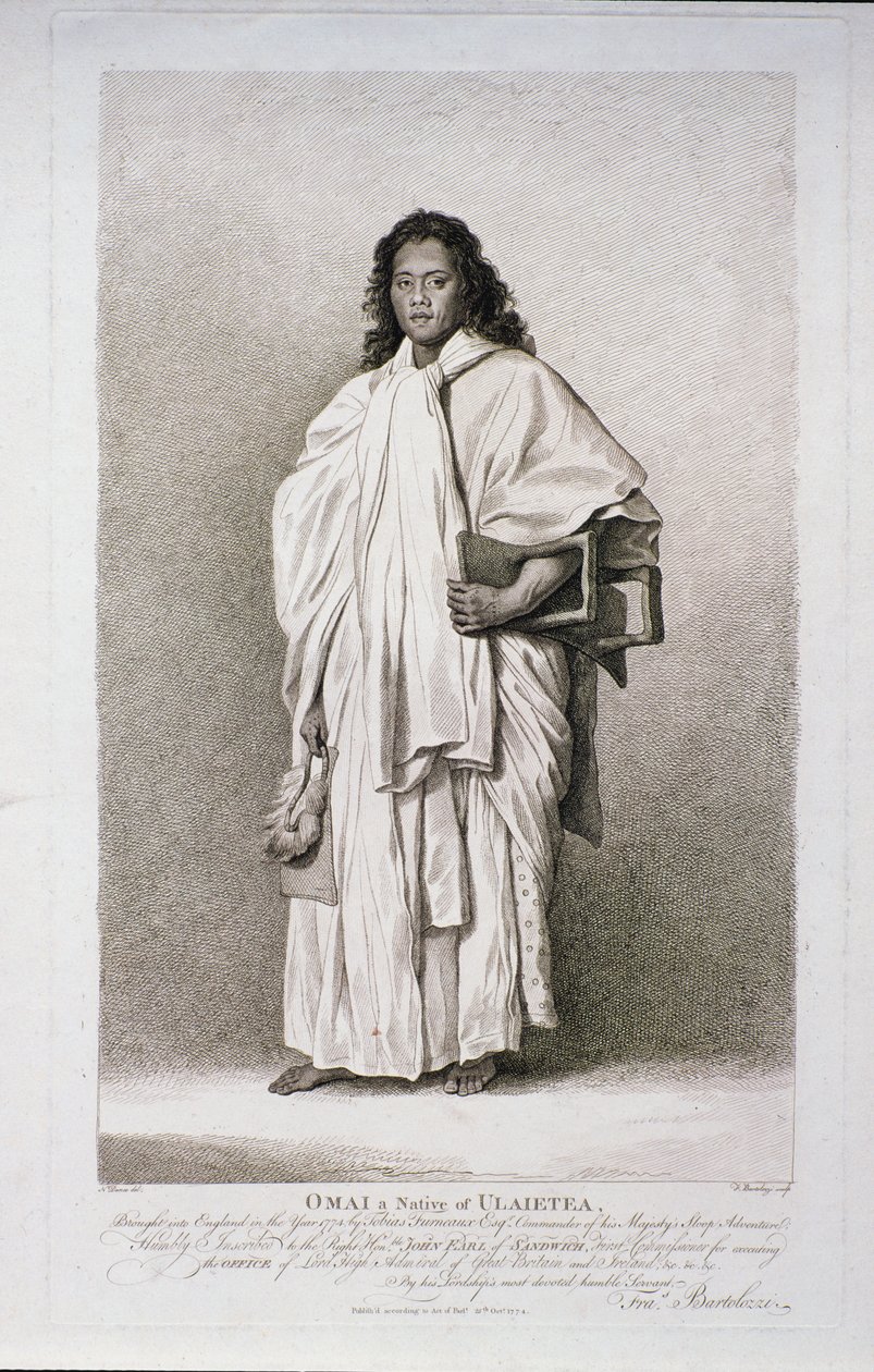 Omai, född i Ulaietea, 1774 av Francesco Bartolozzi