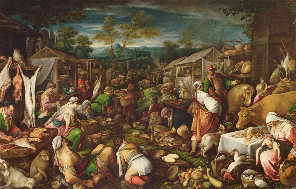 Årsmässa, 1580-85, av Francesco Bassano