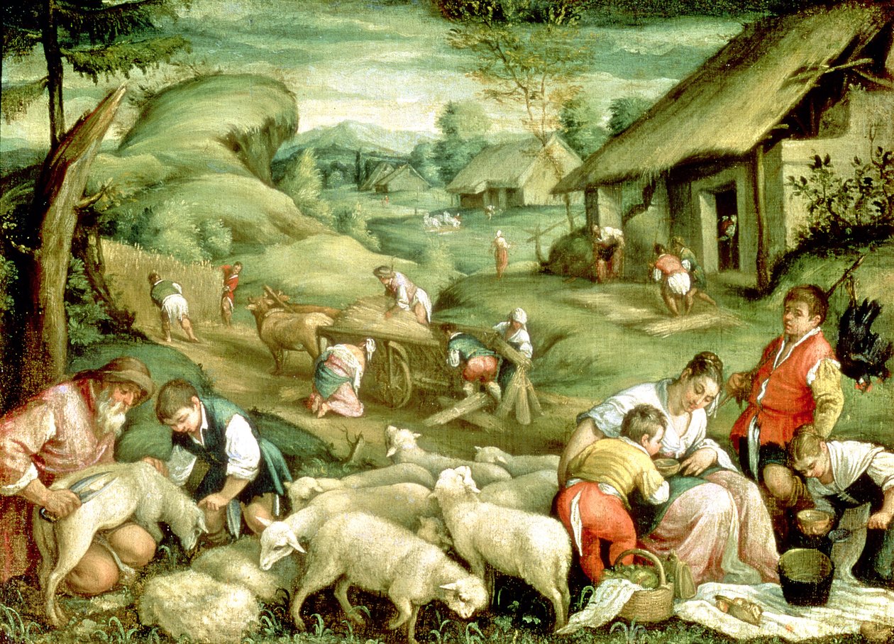 Sommar, 1570-80 (se även 65685) av Francesco Bassano