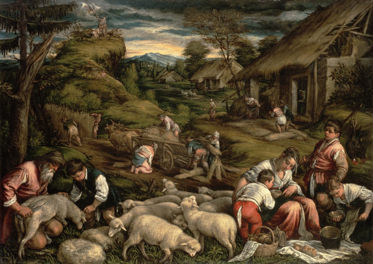 Sommar, 1576, (för detaljer se 65686) (se även 75815) av Francesco Bassano