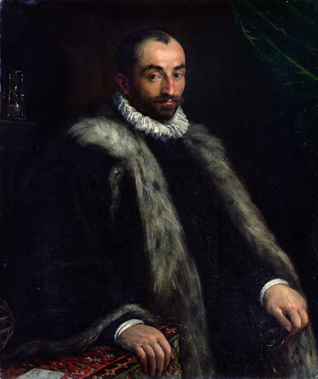 Den skäggige mannen, 1580 av Francesco Bassano