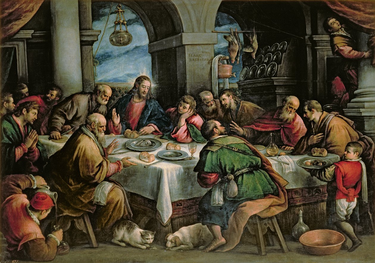 Sista måltiden av Francesco Bassano