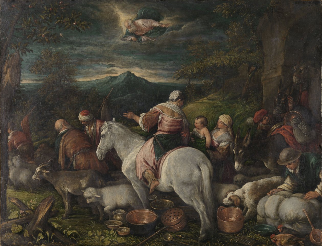 Abraham lämnar Haran av Francesco Bassano the Younger