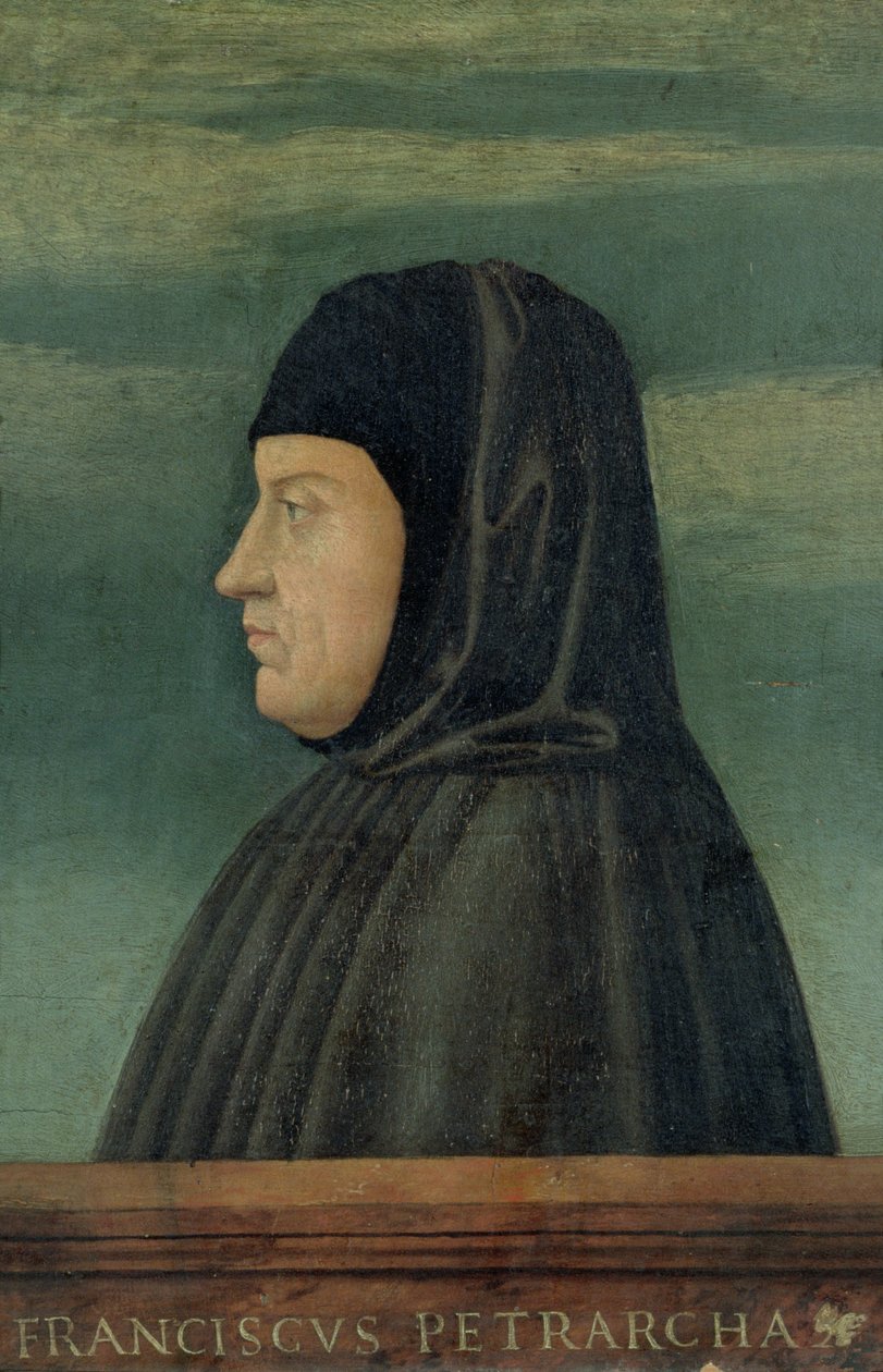 Porträtt av Petrarca (Francesco Petrarca) (1304-74) av Francesco Bonsignori