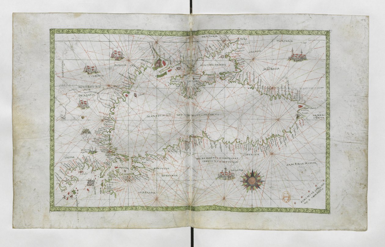 Mer Noire per Atlas nautique du monde av Francesco Ghisolfi