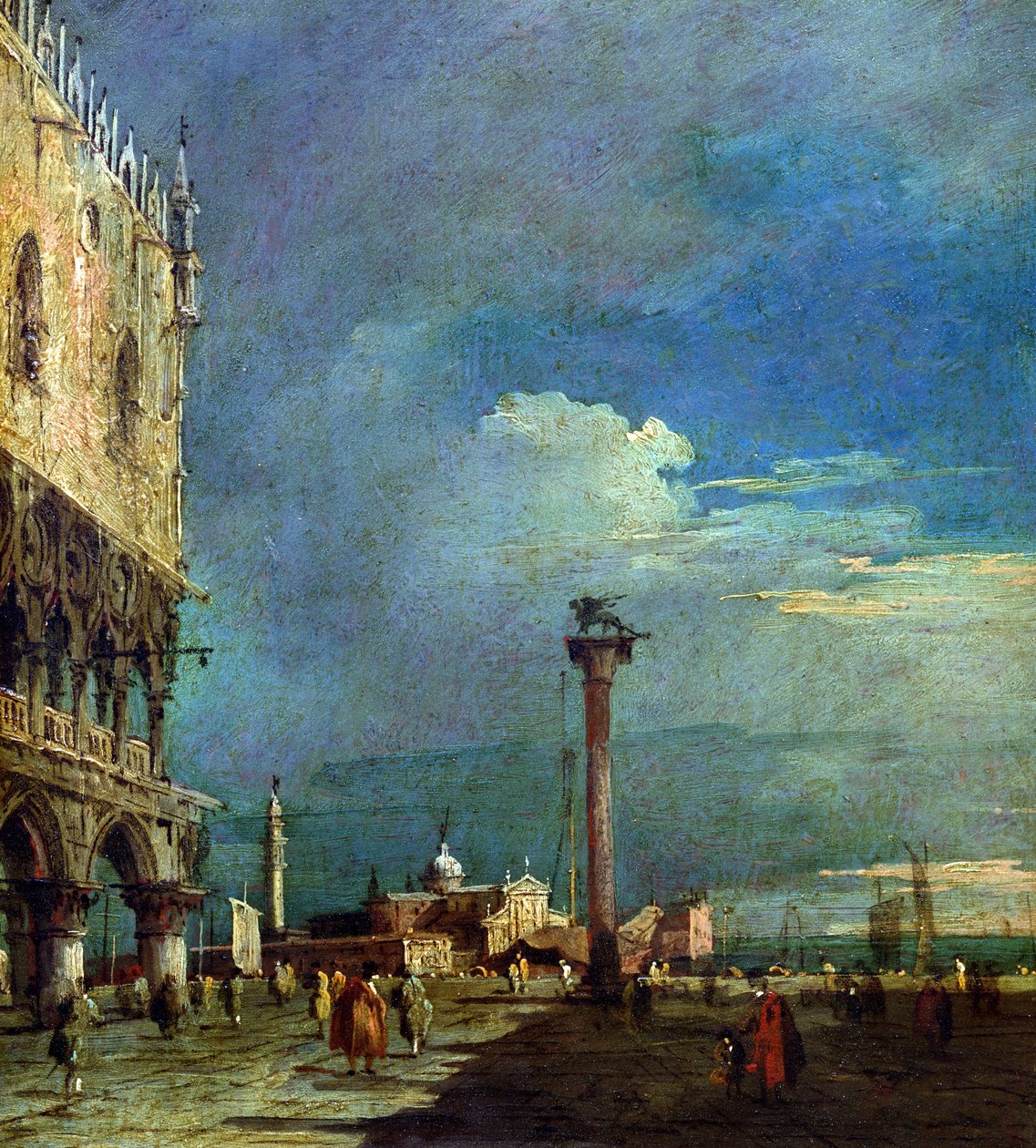 Venedig, Piazzetta di San Marco av Francesco Guardi