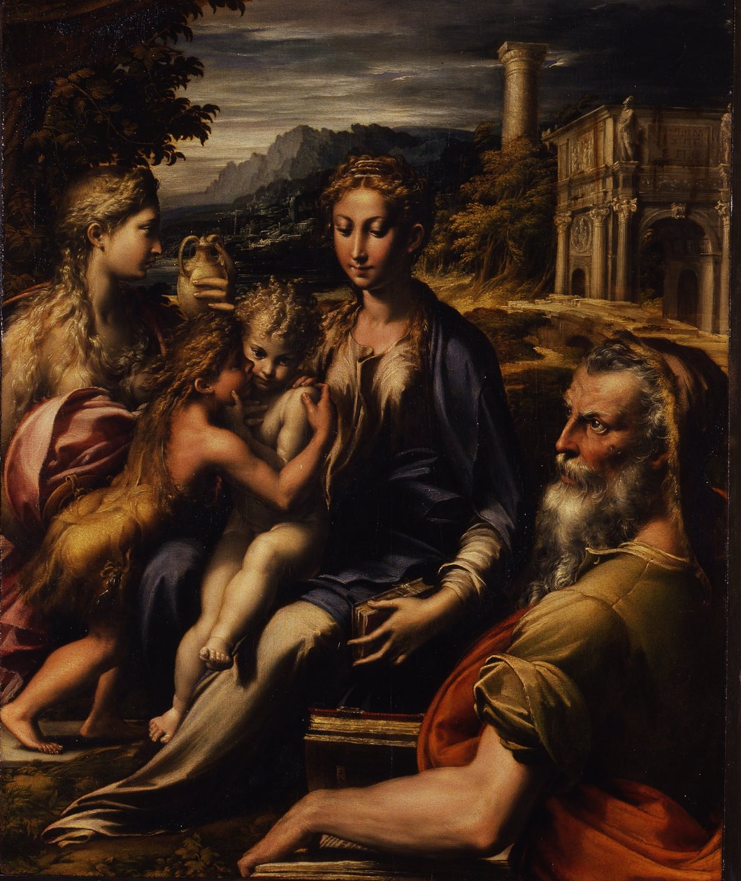 Madonna con Bambino e angeli, detta Madonna dal collo lungo av Parmigianino