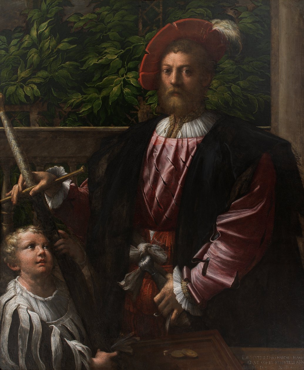 Portrait of Lorenzo Cybo av Parmigianino