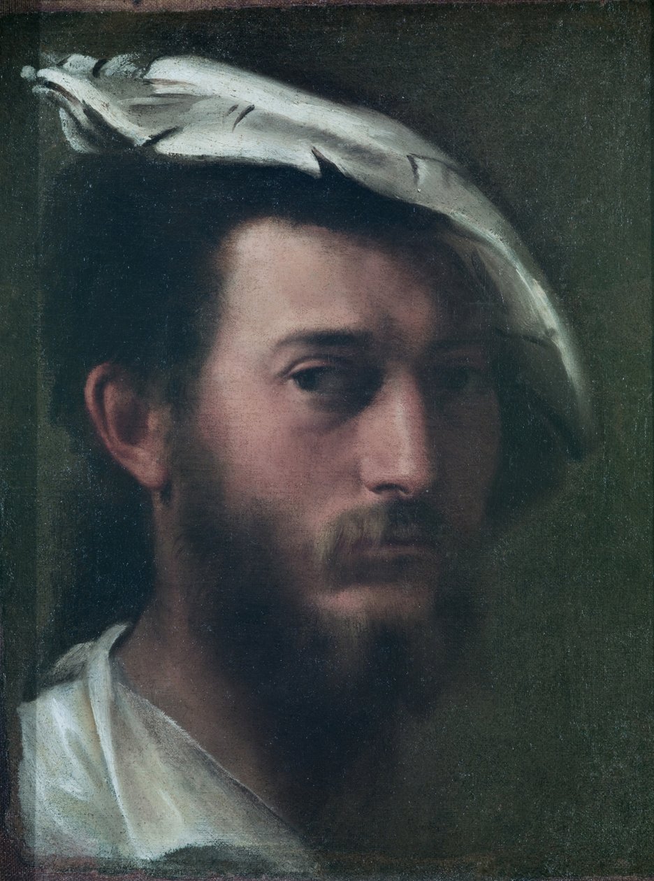 Självporträtt, 1525-30 av Francesco Primaticcio