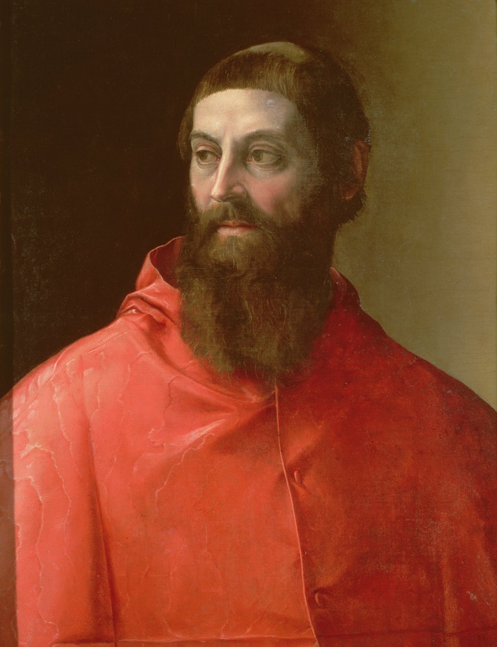 Kardinal Rudolfo Pio, biskop af Faenza (ca. 1500-64), 1528 i Sverige av Francesco de Rossi Salviati Cecchino