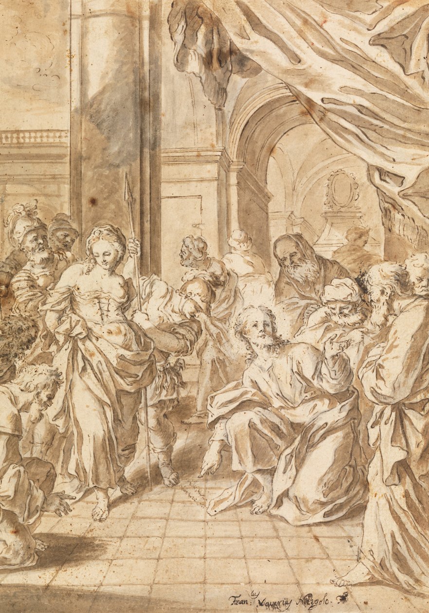 Kristus och äktenskapsbrottet av Francesco Saverio Mergolo