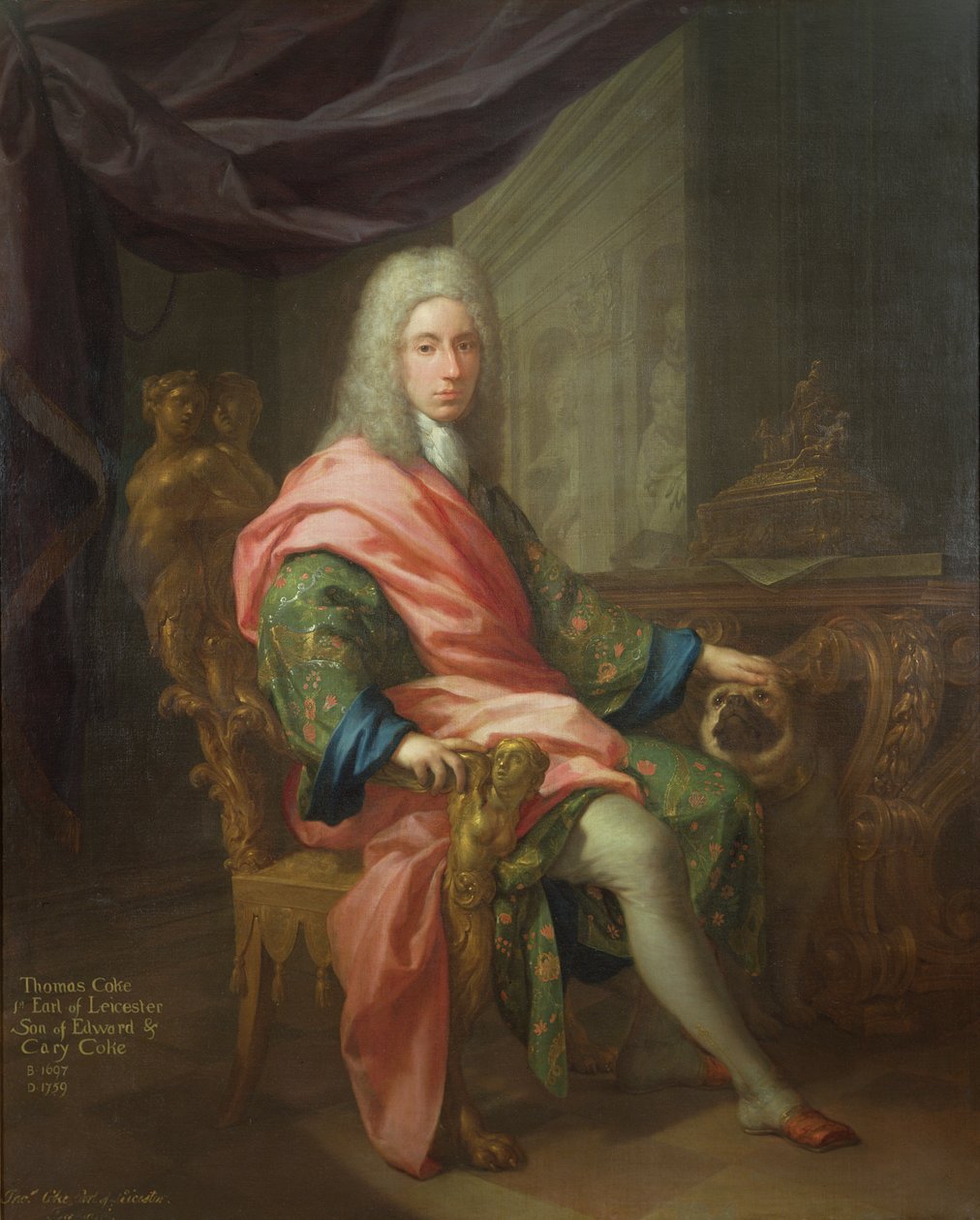 Thomas Coke (f.1698) 1:a earl av Leicester (av den första skapelsen) av Francesco Trevisani