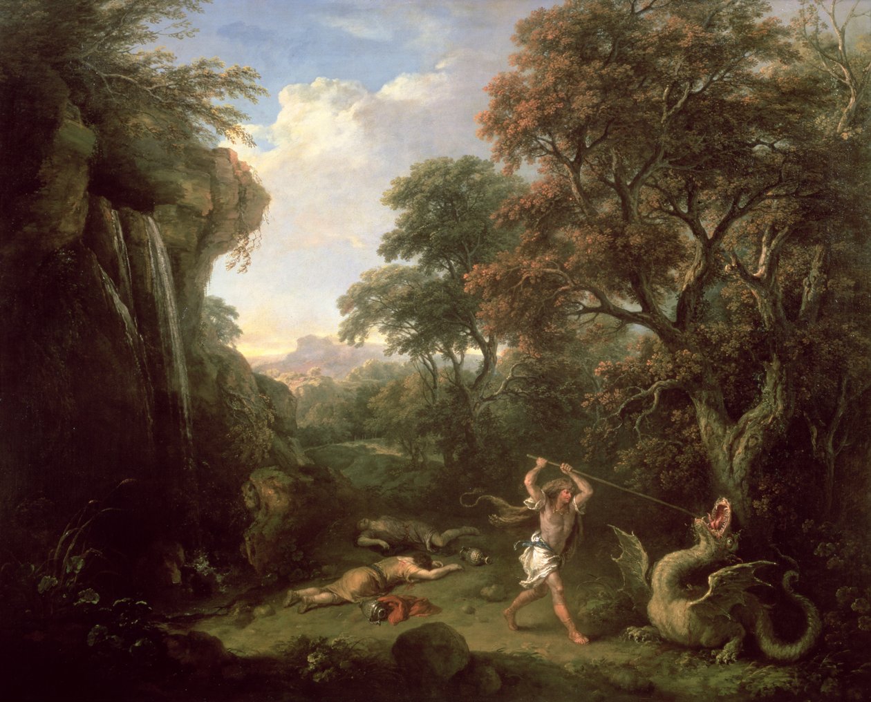 Cadmus och draken av Francesco Zuccarelli