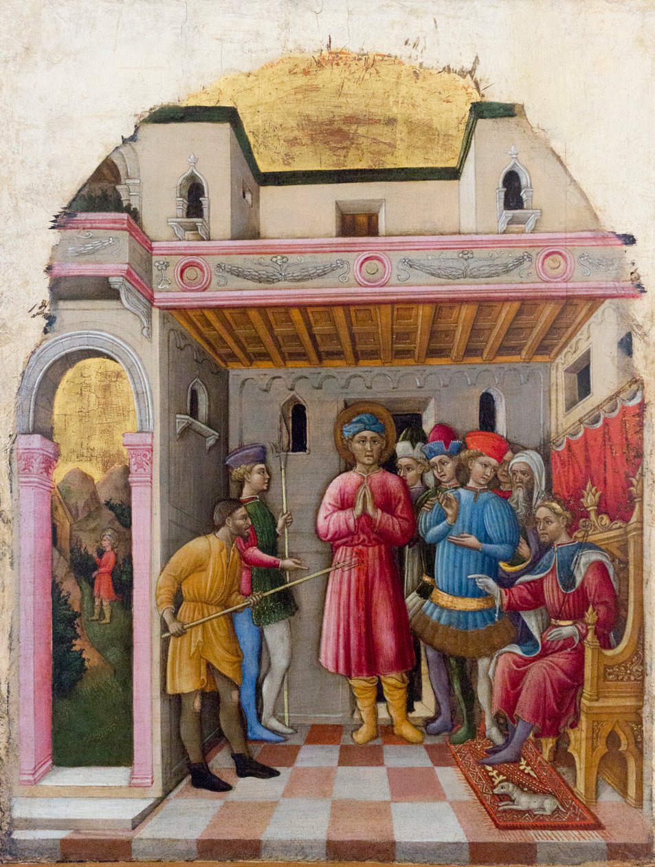 San Mamantes martyrskap av Francesco de Franceschi