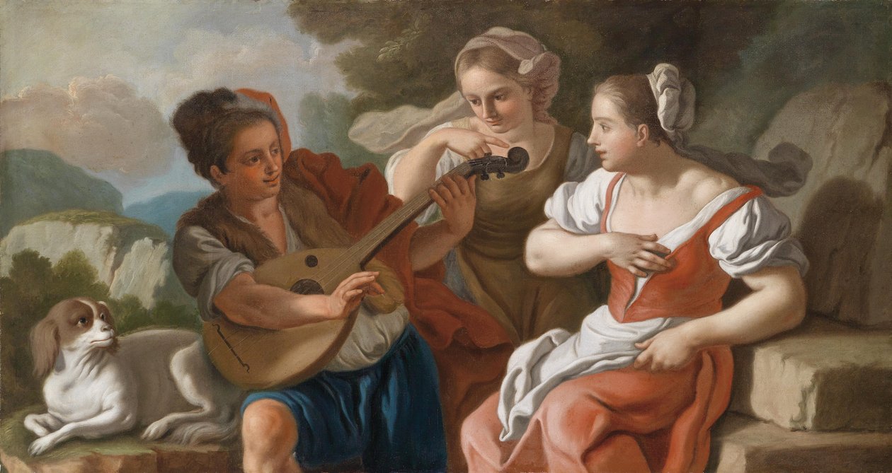 Der Lautenspieler av Francesco de Mura