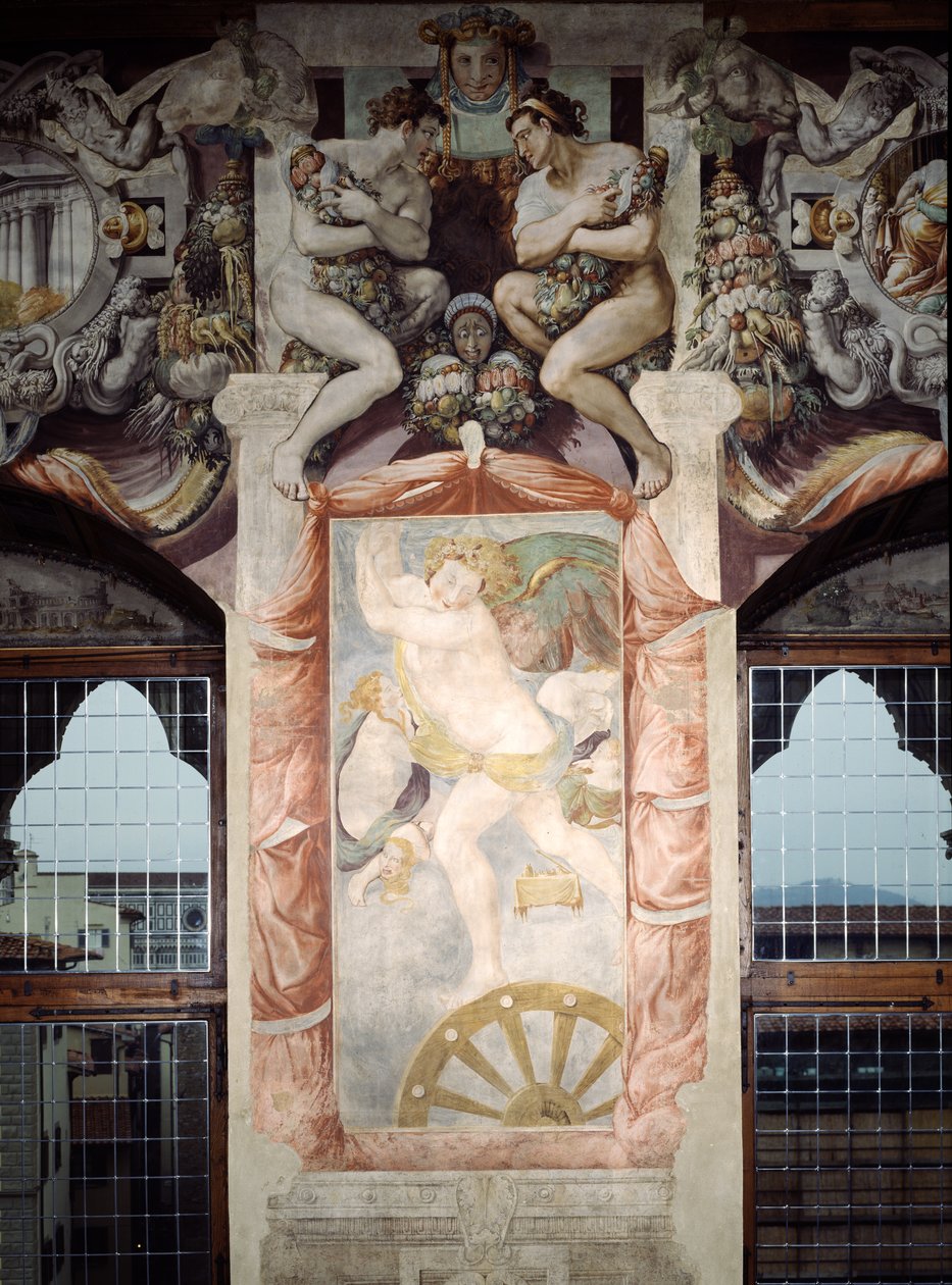 Fortune, från Audience Hall, 1545 av Francesco de Rossi Salviati Cecchino