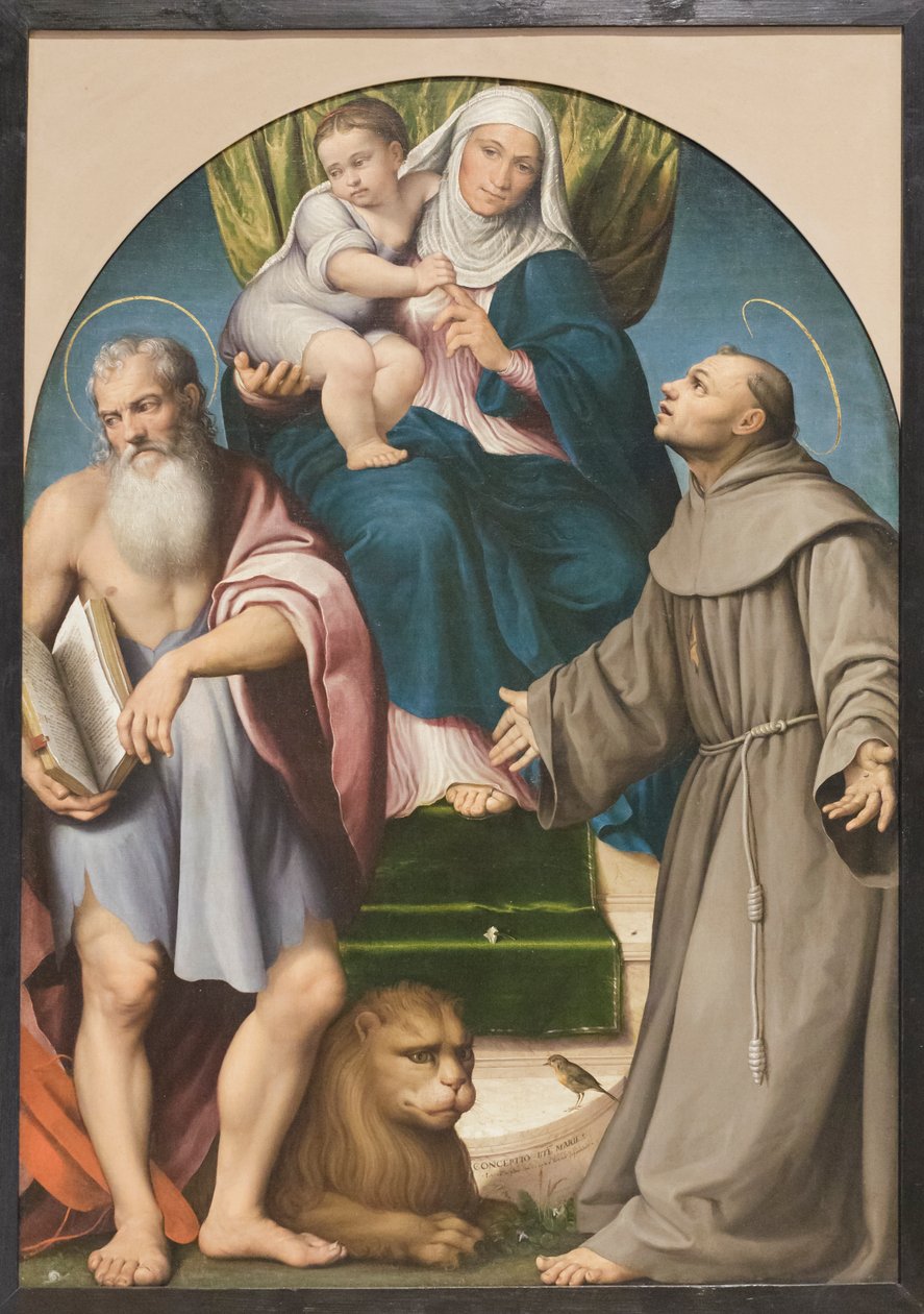 Sankt Anna altartavla av Francesco (1549 92) Bassano