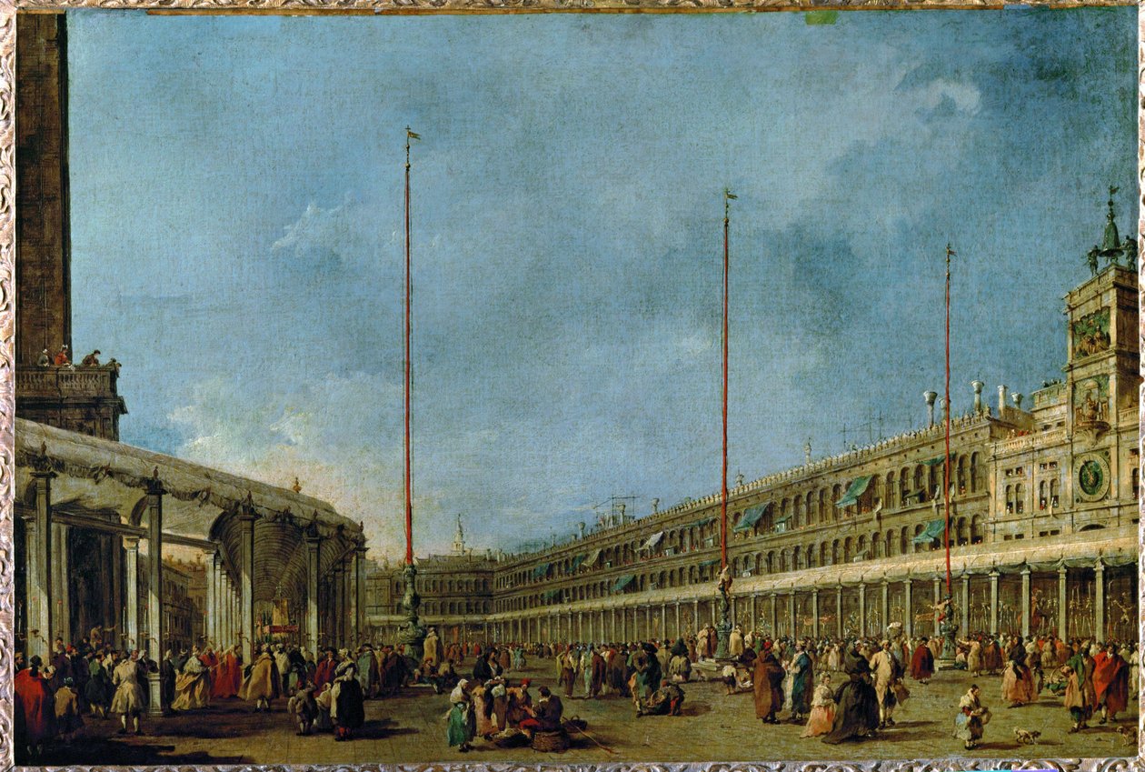 Dogen av Venedig följer Corpus Domini processionen ... av Francesco (circle of) Guardi