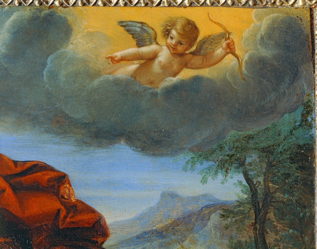Apollon och Daphne - Apollo och Daphne ... av Francesco Albani