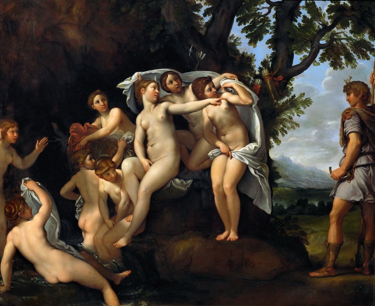 Diana och Actaeon, ca. 1617. av Francesco Albani