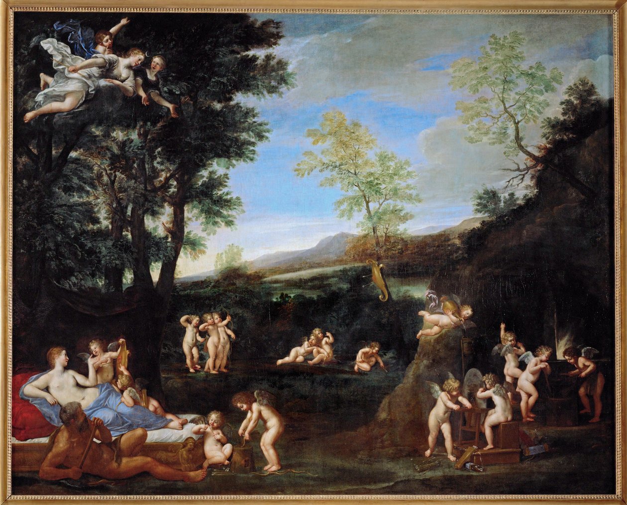 Le repos de Venus et de Vulcain - Venus och Vulcans viloplats ... av Francesco Albani