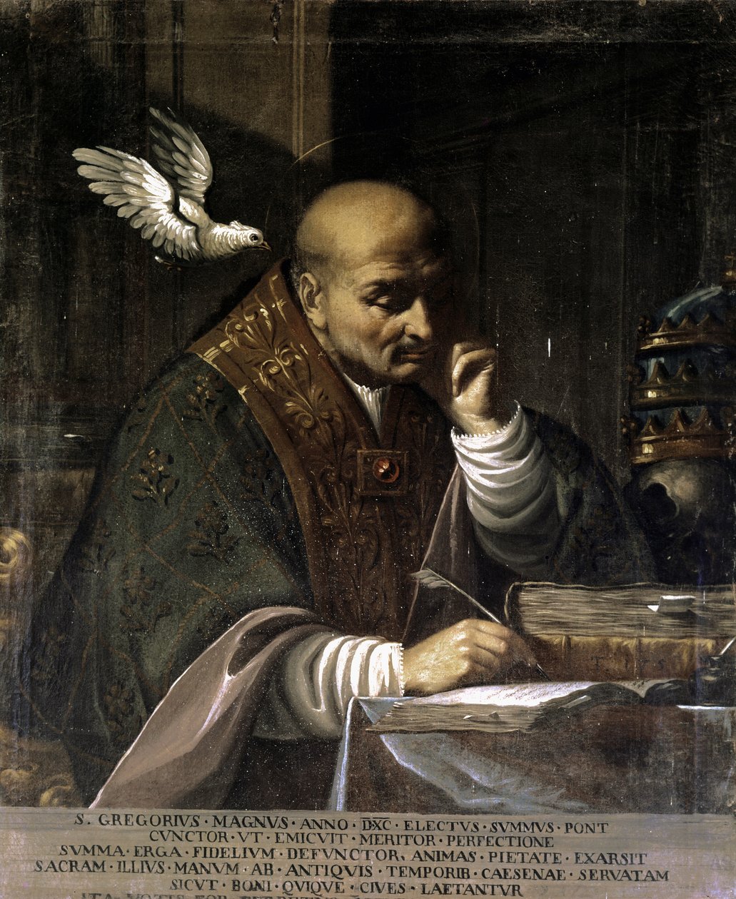 GREGORIUS I,Porträtt. 1730-1751 (olja på duk) av Francesco Andreini