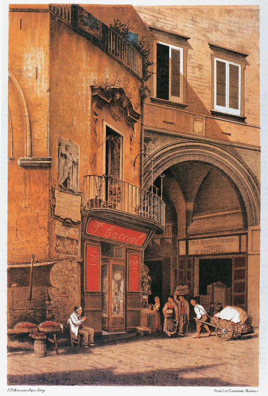 Italien, Neapel, säte för Porto Street av Francesco Aversano