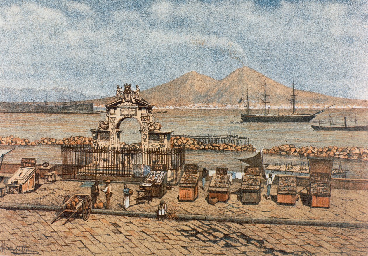 Santa Lucia-stranden i Neapel av Francesco Aversano