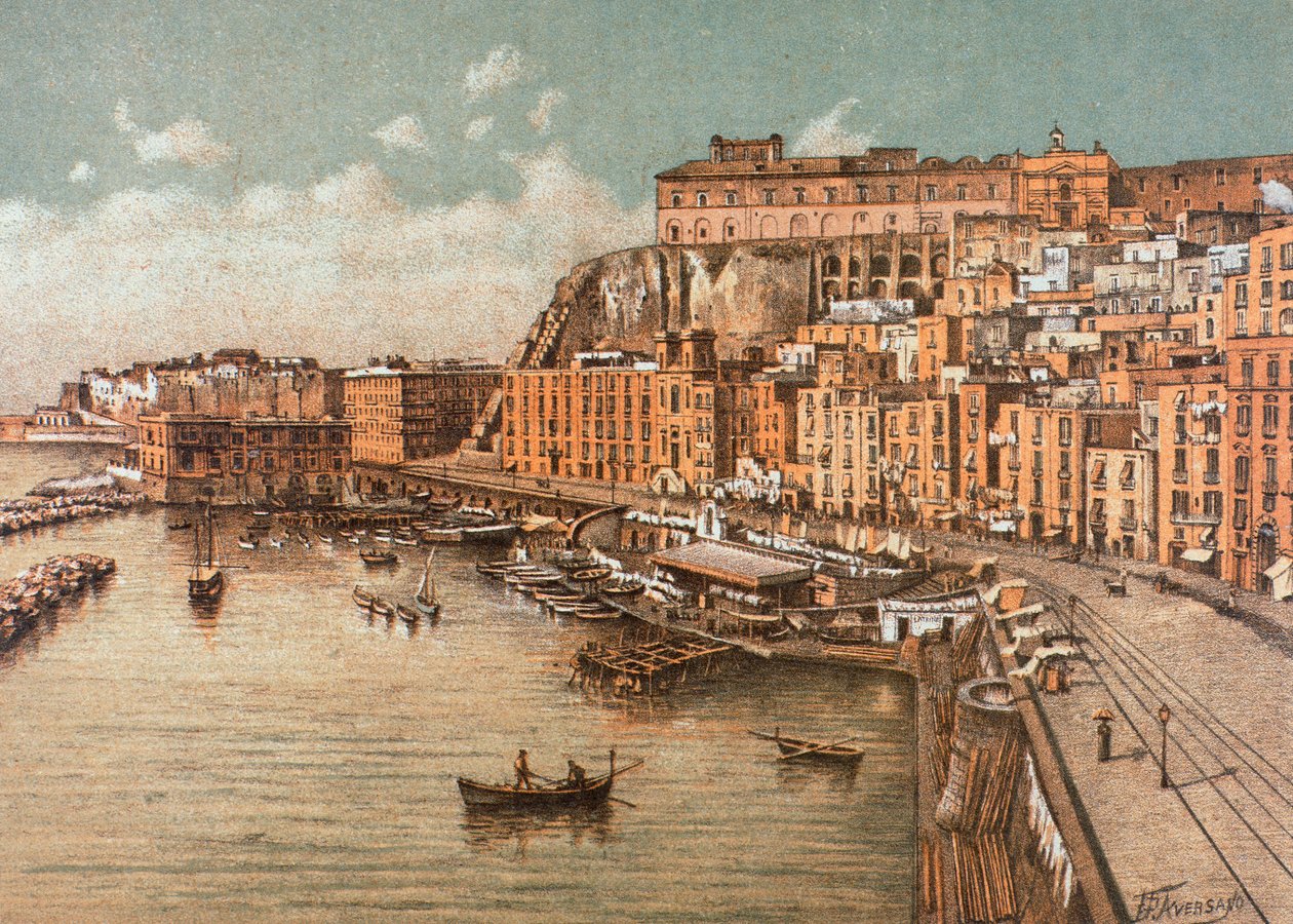 Distriktet Saint Lucia, i Neapel av Francesco Aversano