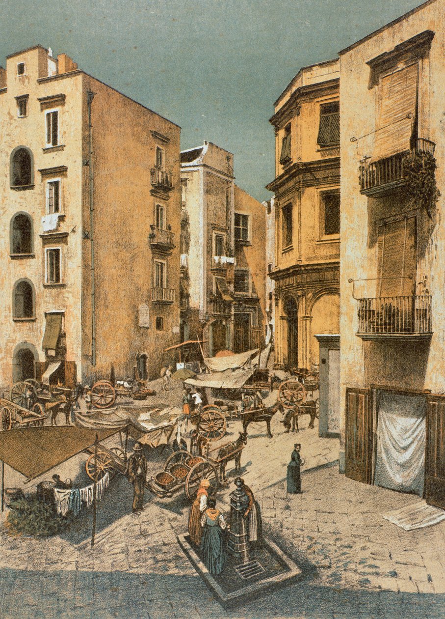 Utsikt över Almo-torget i Neapel av Francesco Aversano