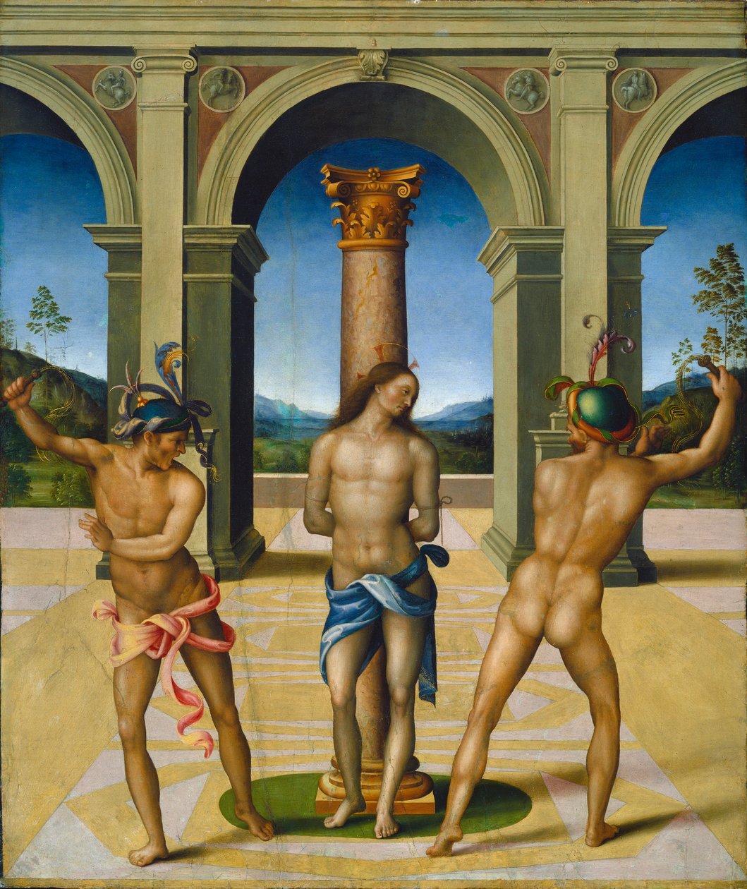 Kristi flagellation av Francesco Bacchiacca
