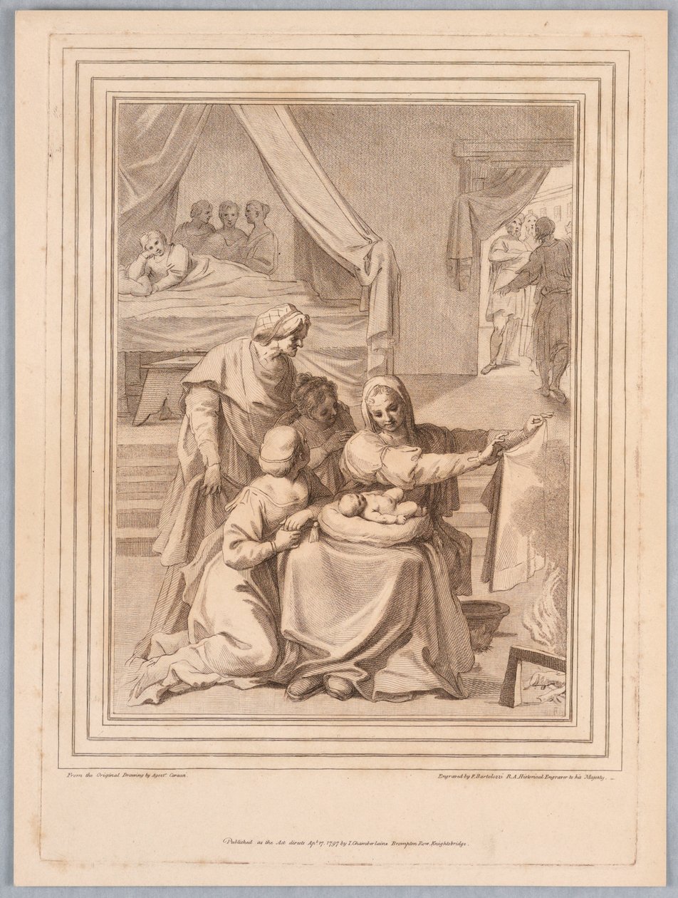 Pyrrhus födelse av Francesco Bartolozzi