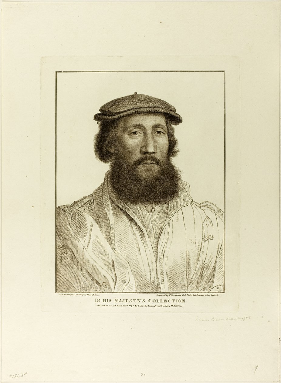 Charles Brandon, hertig av Suffolk av Francesco Bartolozzi