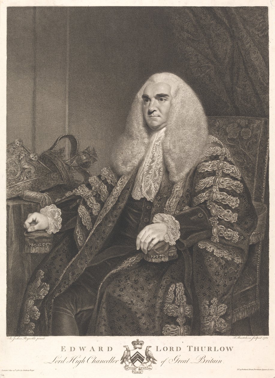 Edward Lord Thurlow av Francesco Bartolozzi