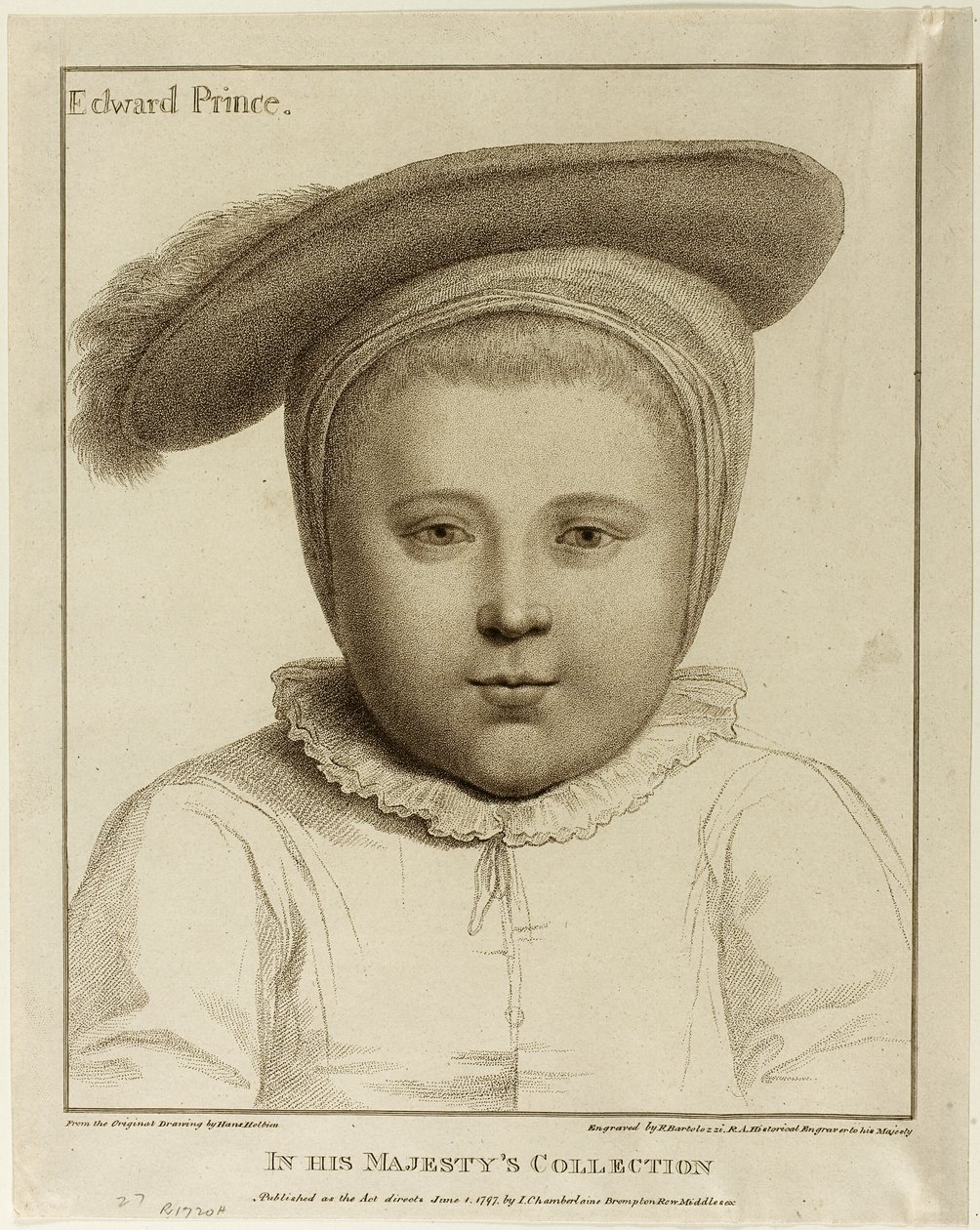 Edward, prins av Wales av Francesco Bartolozzi