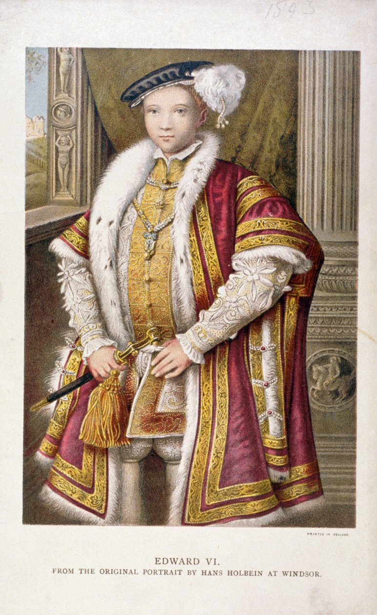 Edward VI, kung av England, c1552, 1793 av Francesco Bartolozzi