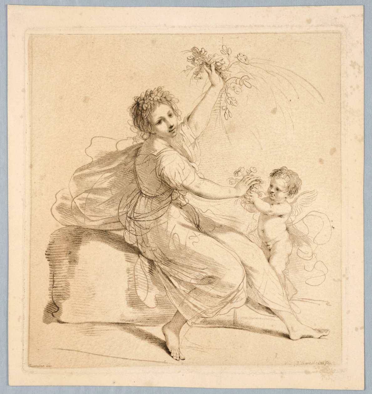 Flora, med en pojke av Francesco Bartolozzi
