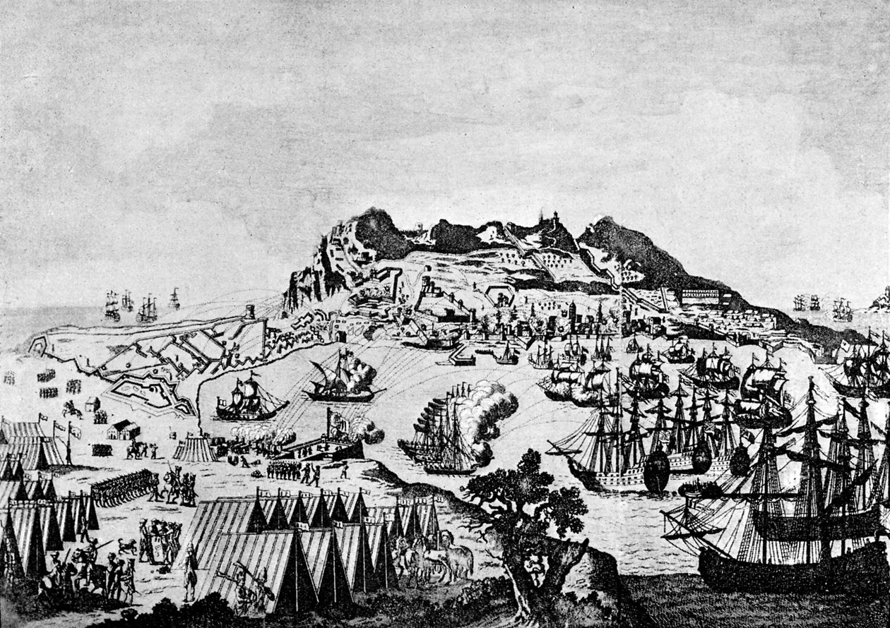 Gibraltar under det amerikanska frihetskriget av Francesco Bartolozzi