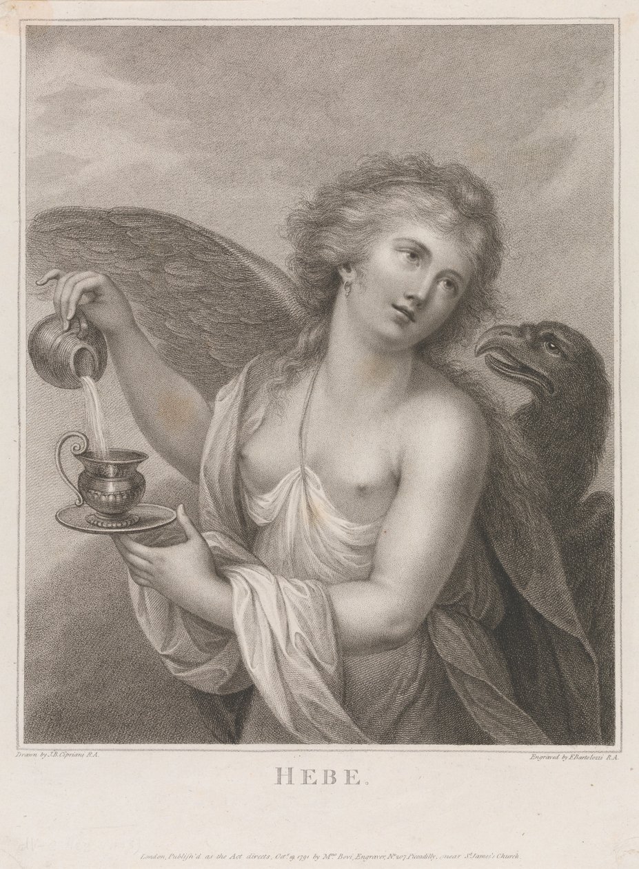 Hebe av Francesco Bartolozzi