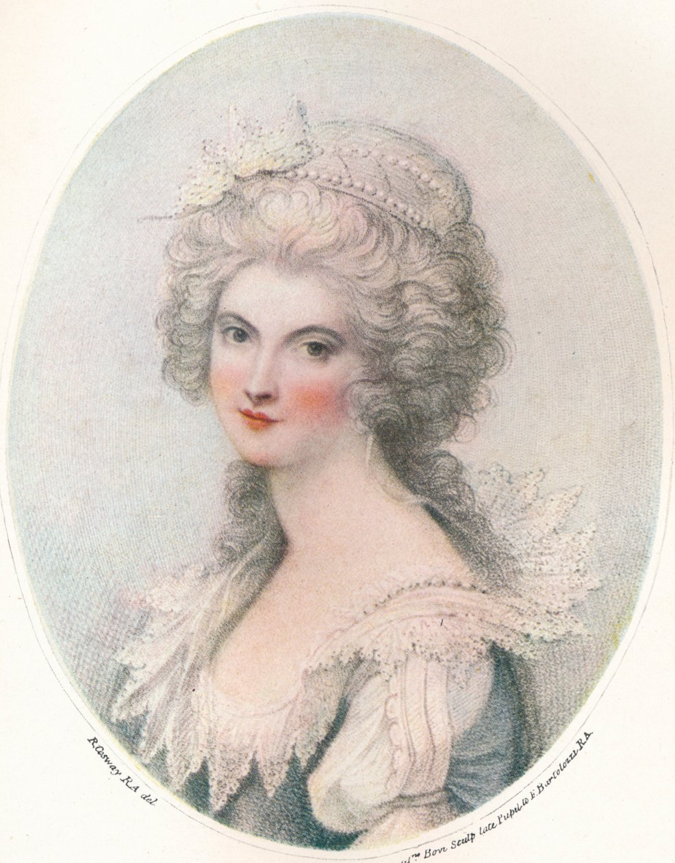 Ärade Lady Sinclair, c1700-talet, 1916 av Francesco Bartolozzi
